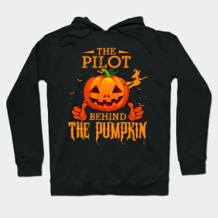 Mens The CHEF Behind The Pumpkin T shirt Funny Halloween T Shirt_PILOT Hoodie